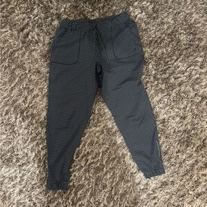 Albion Womens Black and White Patterned Joggers